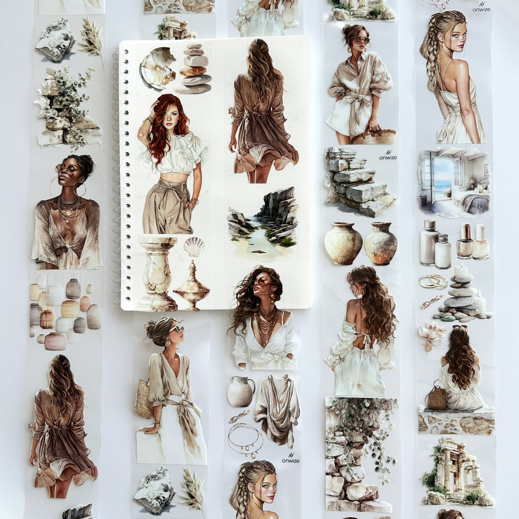 Coastal Muse | Boho Fashion & Mediterranean PET Tape | 7cm x 5m