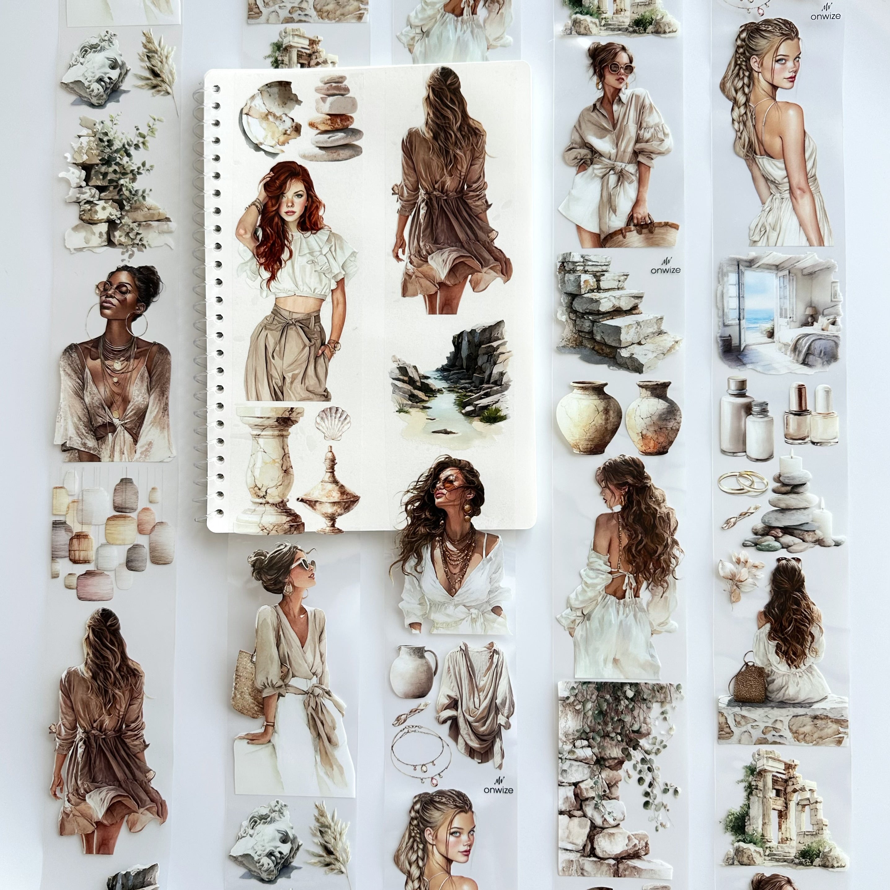 Coastal Muse | Boho Fashion & Mediterranean PET Tape | 7cm x 5m