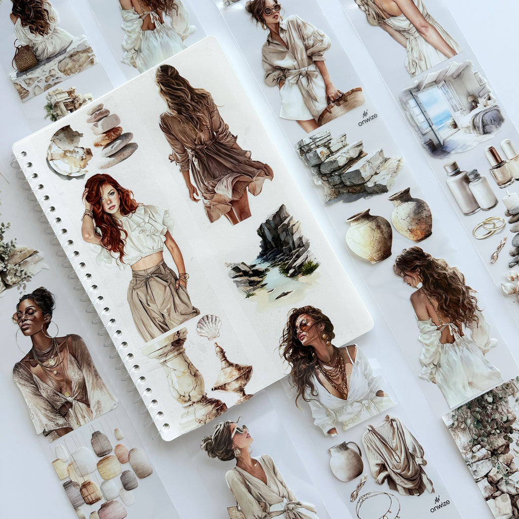 Coastal Muse | Boho Fashion & Mediterranean PET Tape | 7cm x 5m