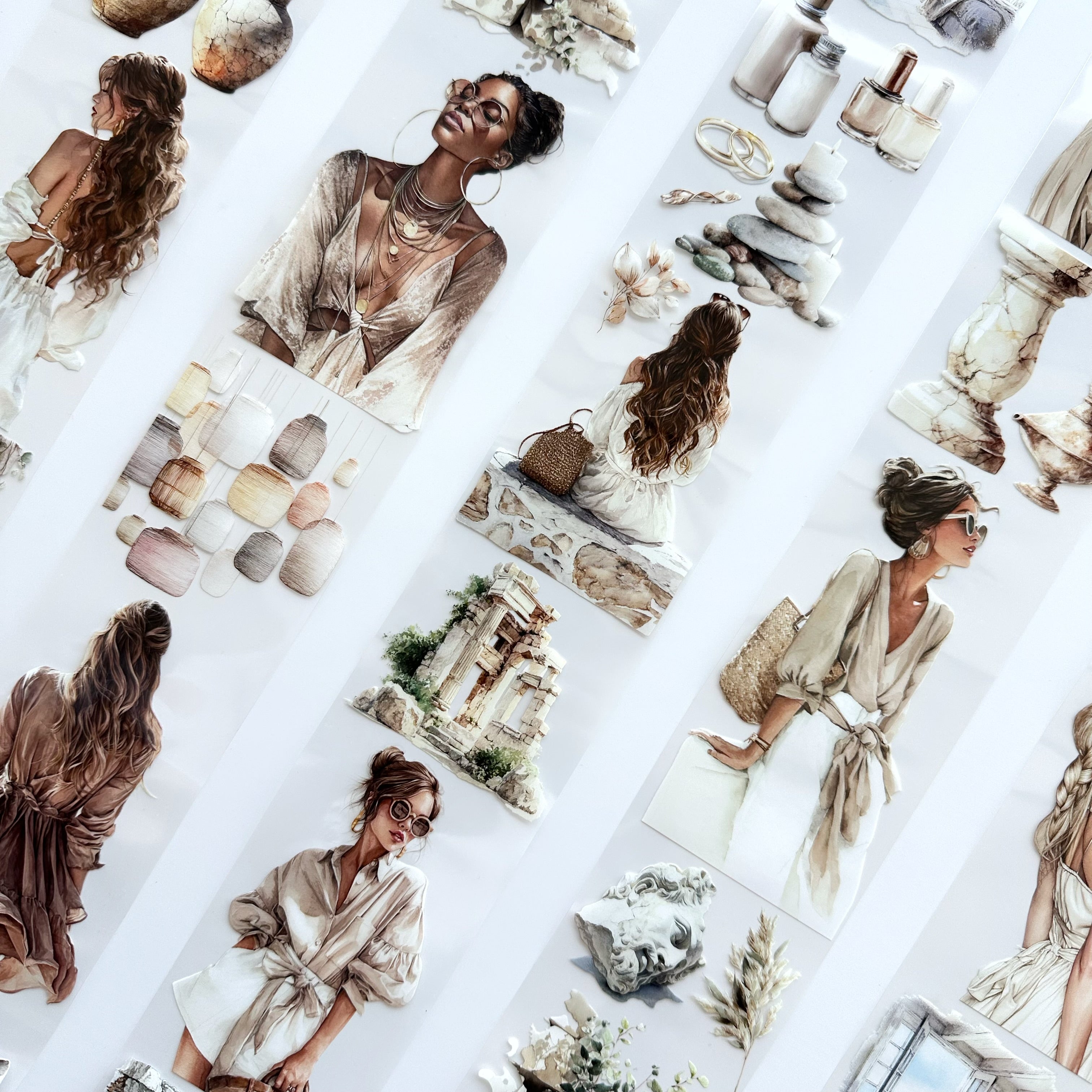 Coastal Muse | Boho Fashion & Mediterranean PET Tape | 7cm x 5m