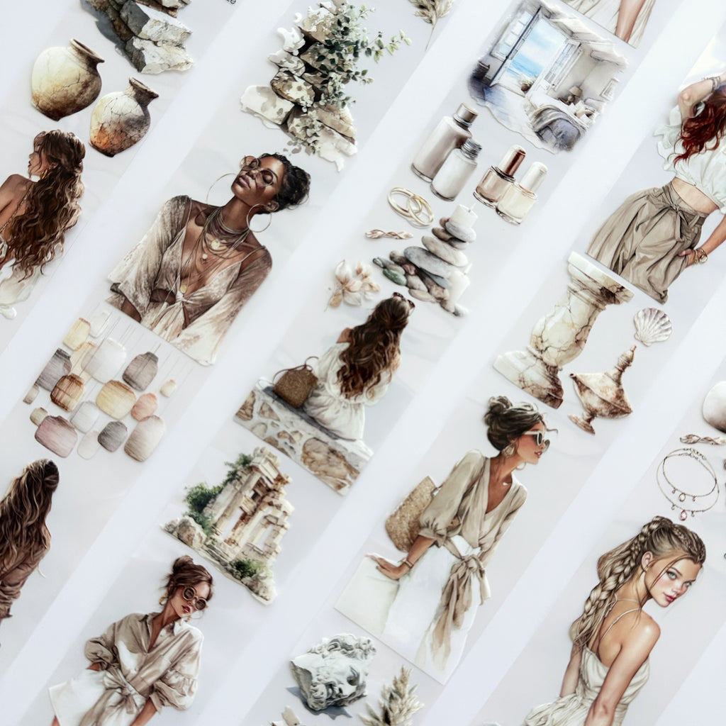 Coastal Muse | Boho Fashion & Mediterranean PET Tape | 7cm x 5m