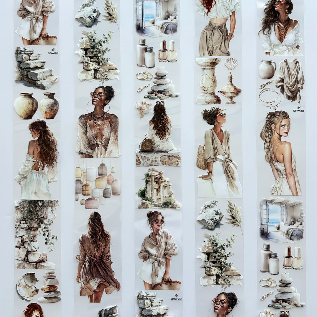 Coastal Muse | Boho Fashion & Mediterranean PET Tape | 7cm x 5m