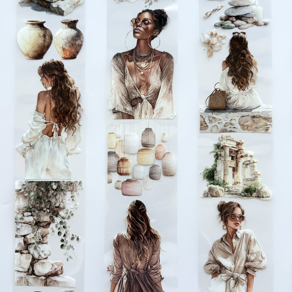 Coastal Muse | Boho Fashion & Mediterranean PET Tape | 7cm x 5m