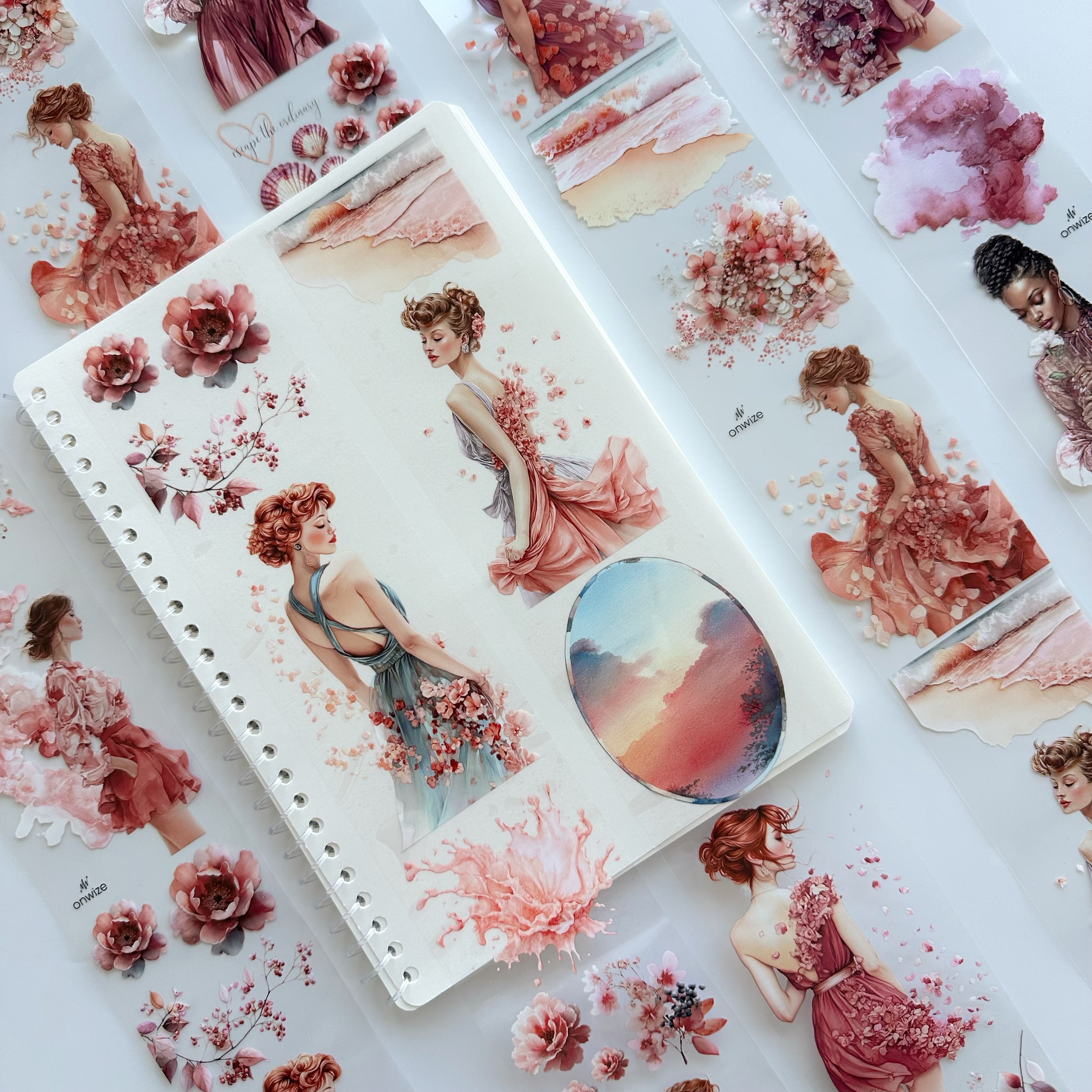 Petal Dreams | Romantic Floral Fashion PET Tape | 7cm x 5m
