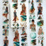Azure Tide PET Tape | Ocean Breeze Fashion Scrapbook Tape | 7cm x 5m