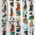 Azure Tide PET Tape | Ocean Breeze Fashion Scrapbook Tape | 7cm x 5m