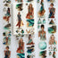 Azure Tide PET Tape | Ocean Breeze Fashion Scrapbook Tape | 7cm x 5m