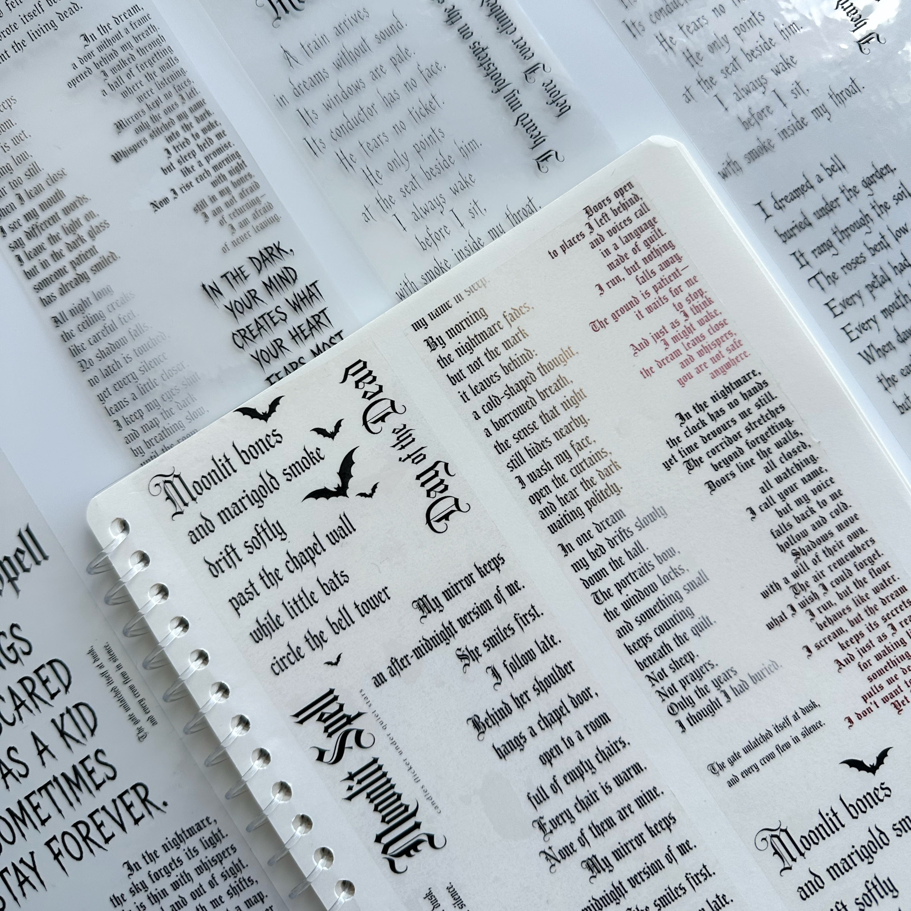 Midnight Verses – Gothic Quotes PET Tape