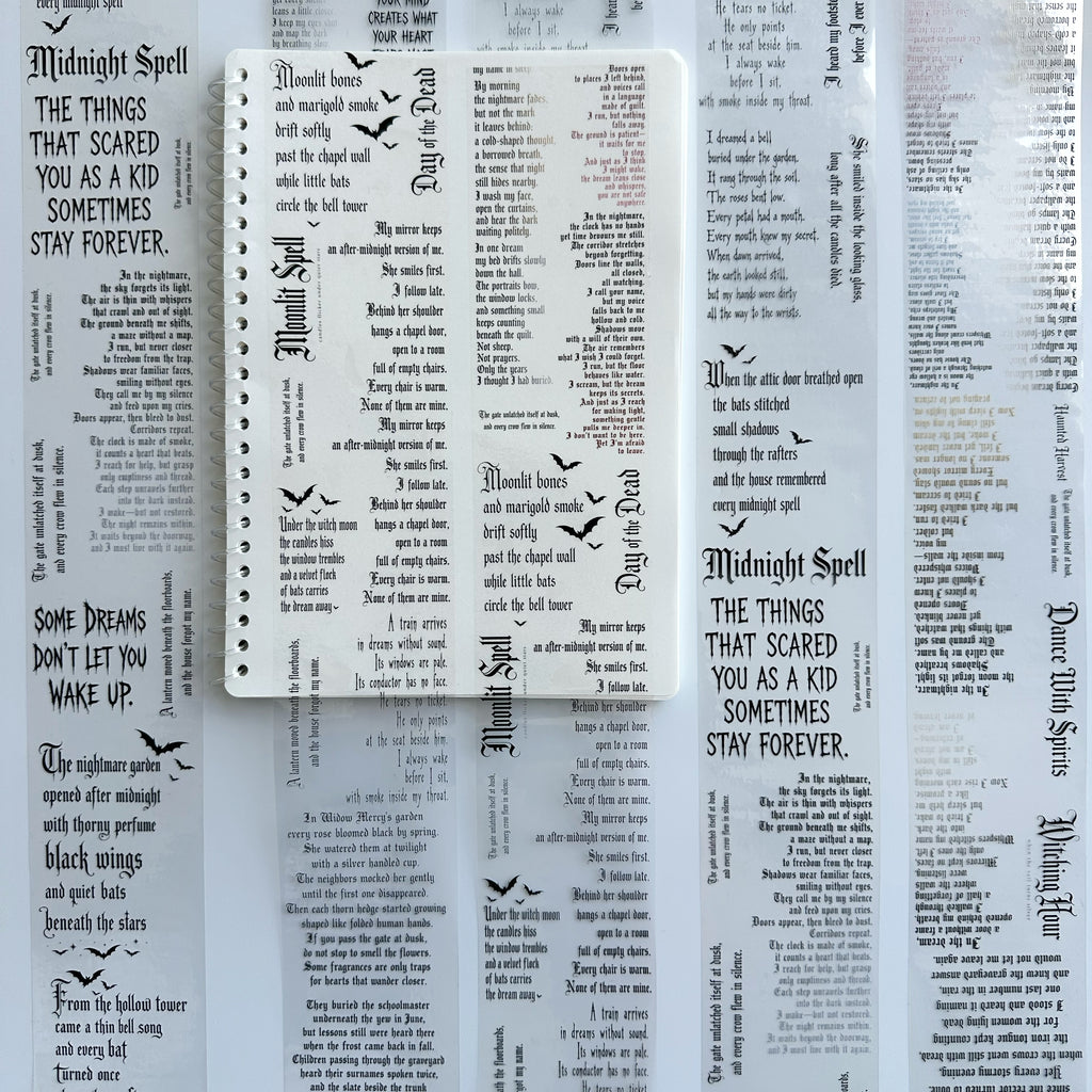 Midnight Verses – Gothic Quotes PET Tape