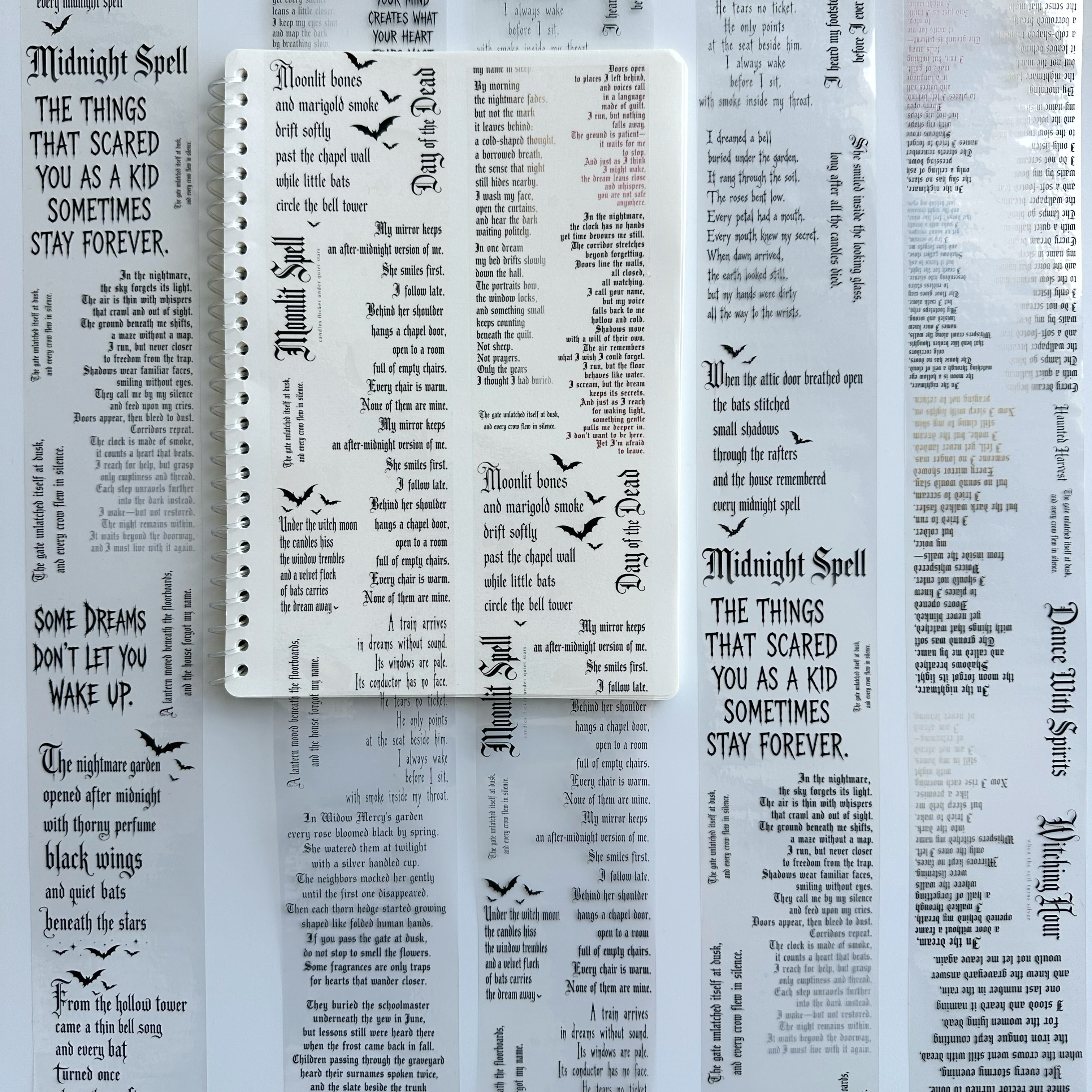 Midnight Verses – Gothic Quotes PET Tape