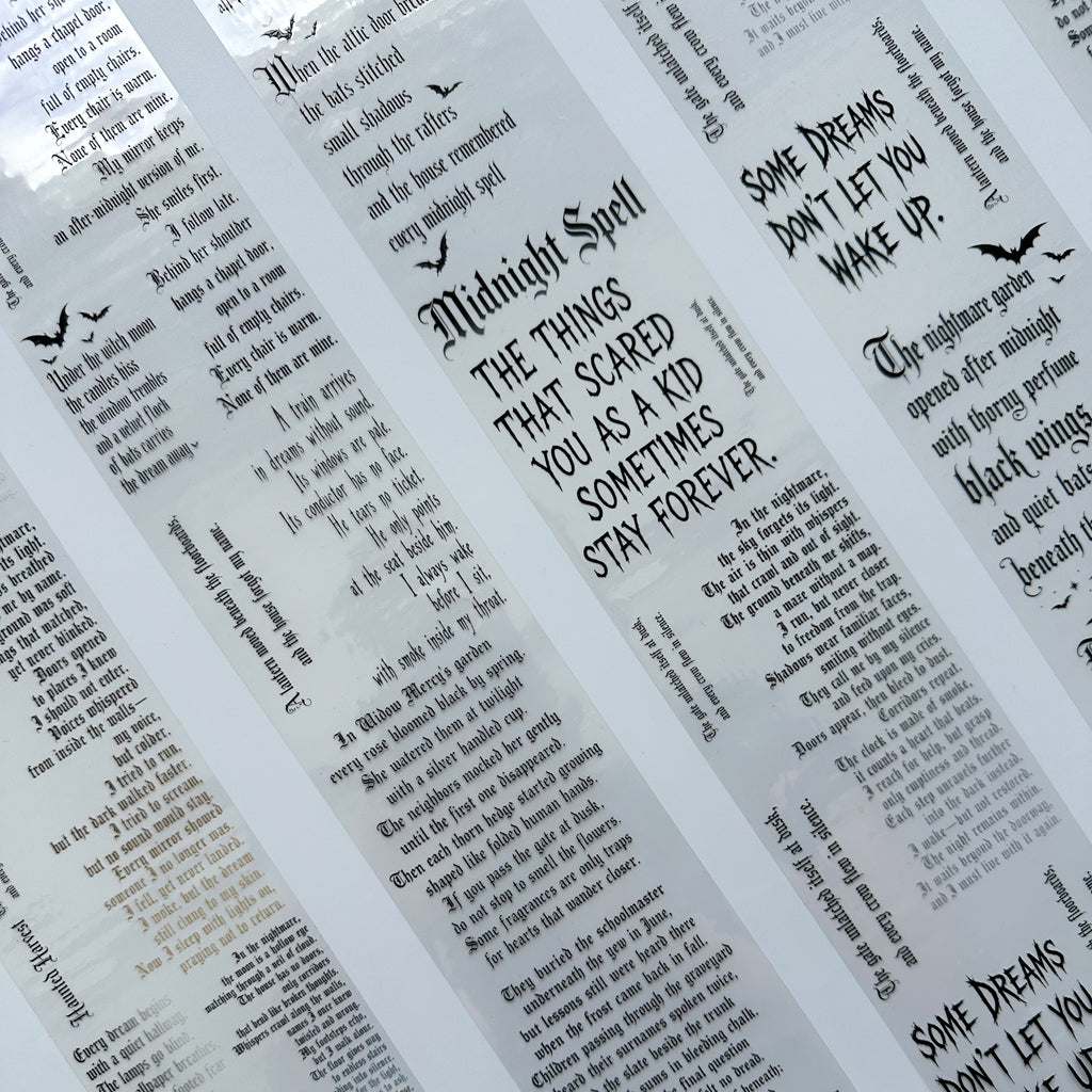 Midnight Verses – Gothic Quotes PET Tape