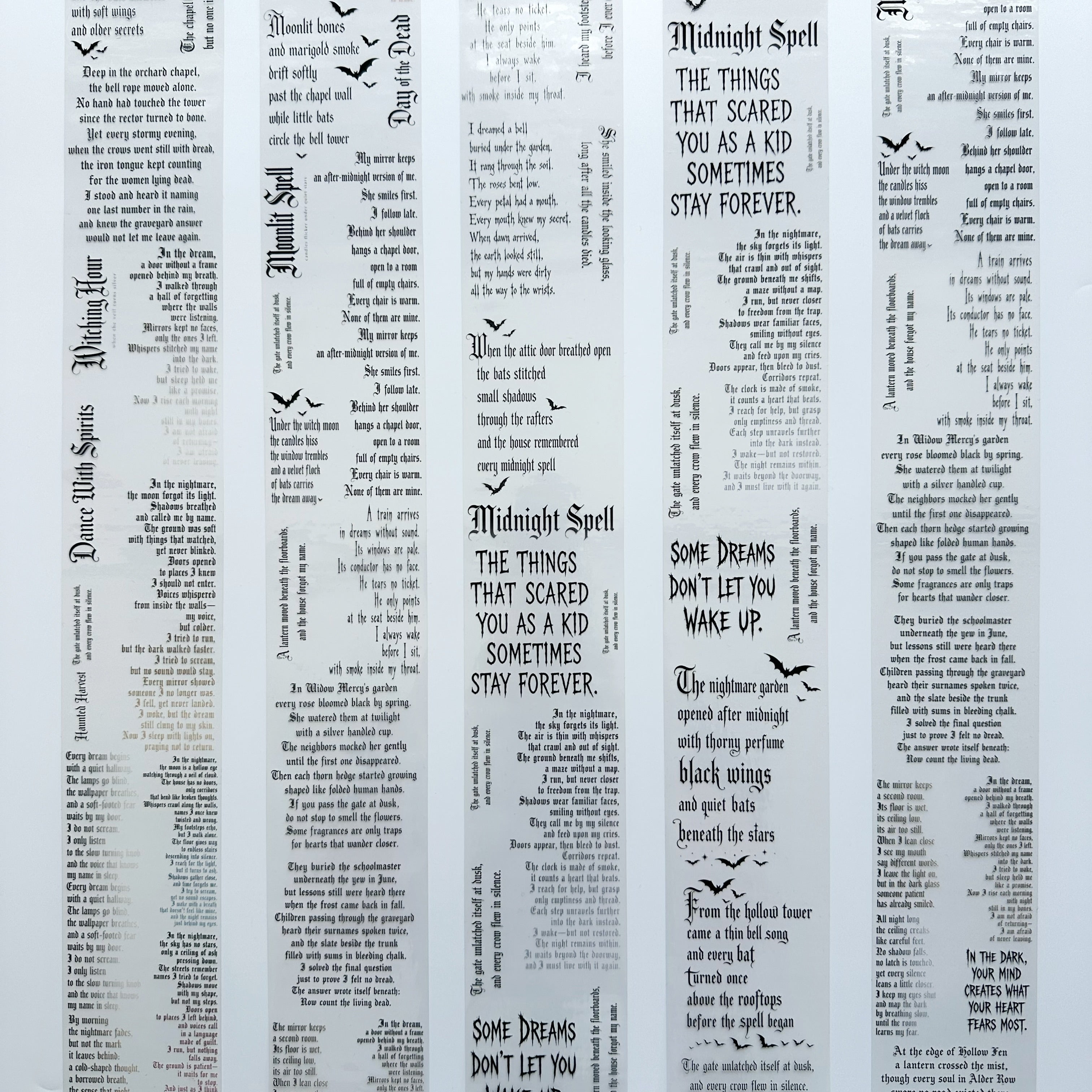 Midnight Verses – Gothic Quotes PET Tape