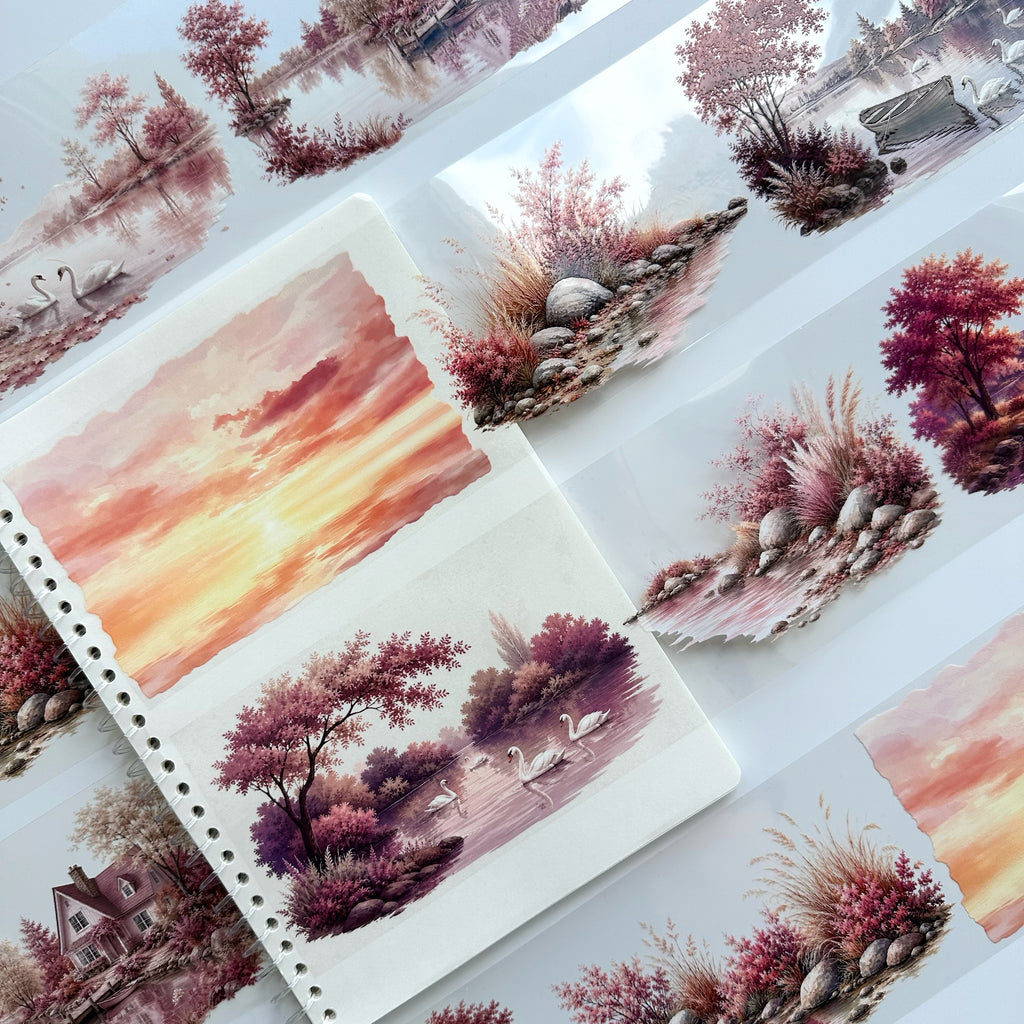 Blush Autumn XL – Romantic Autumn Landscape PET Tape