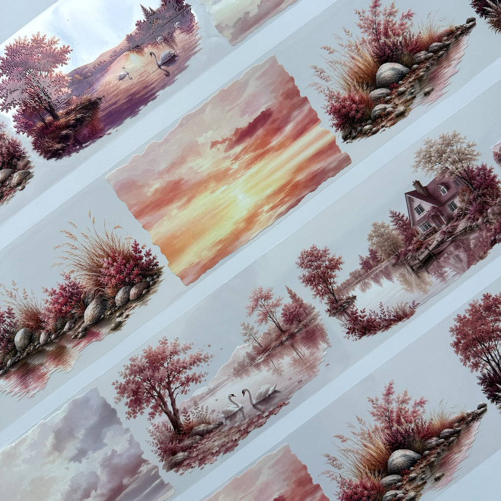 Blush Autumn XL – Romantic Autumn Landscape PET Tape
