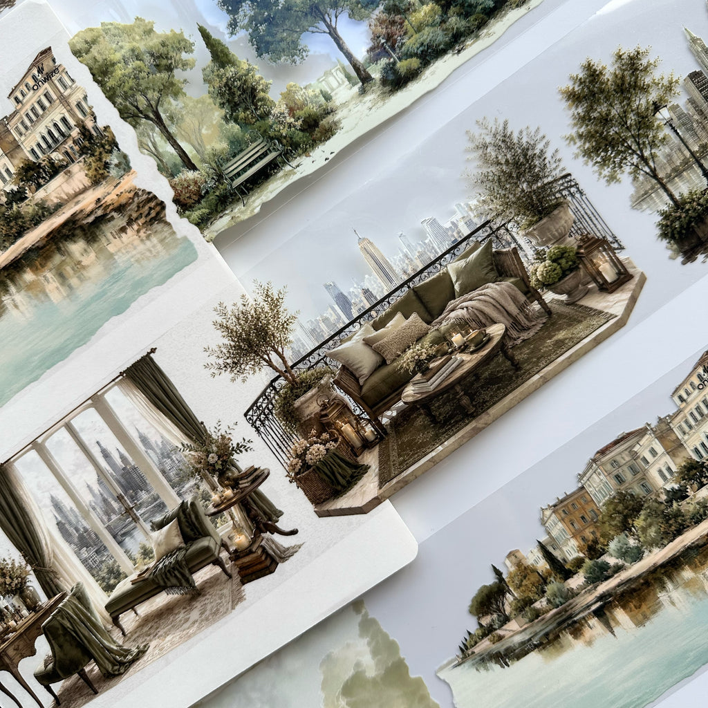 Golden Cityscape XL – City & Landscape PET Tape