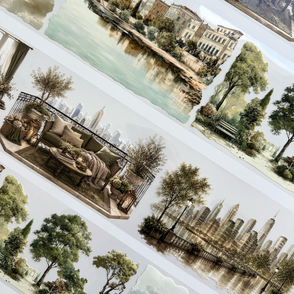 Golden Cityscape XL – City & Landscape PET Tape