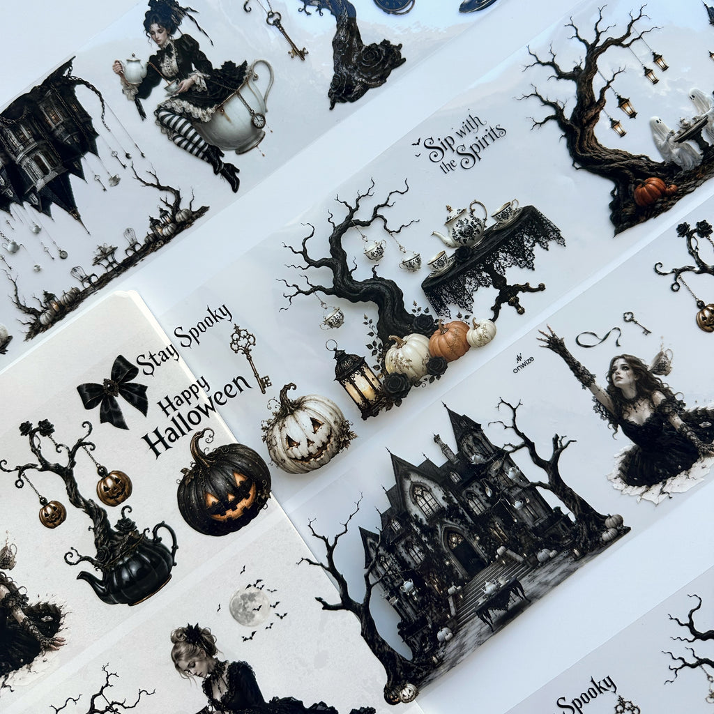 Haunted Tea Garden XL – Gothic Halloween PET Tape