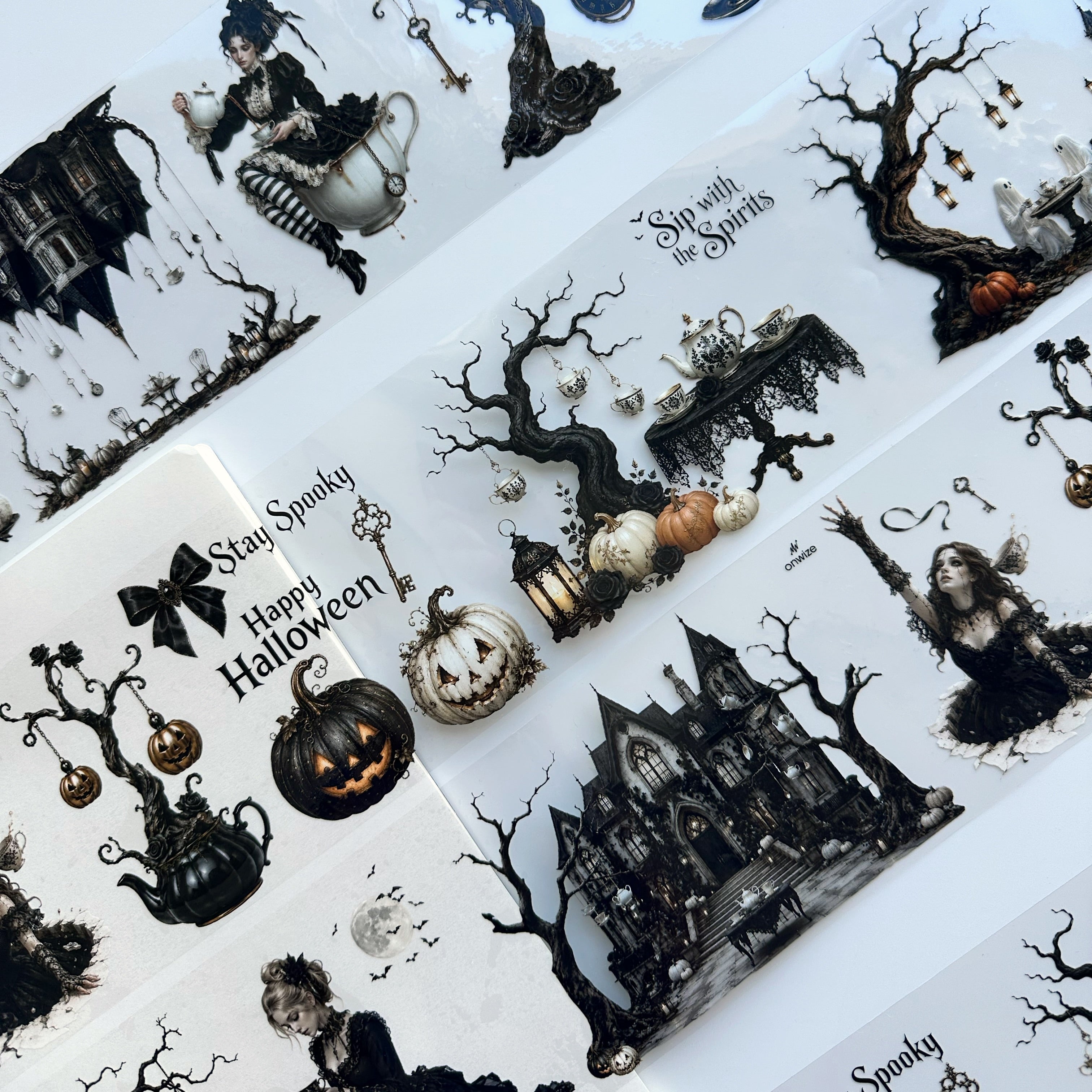 Haunted Tea Garden XL – Gothic Halloween PET Tape