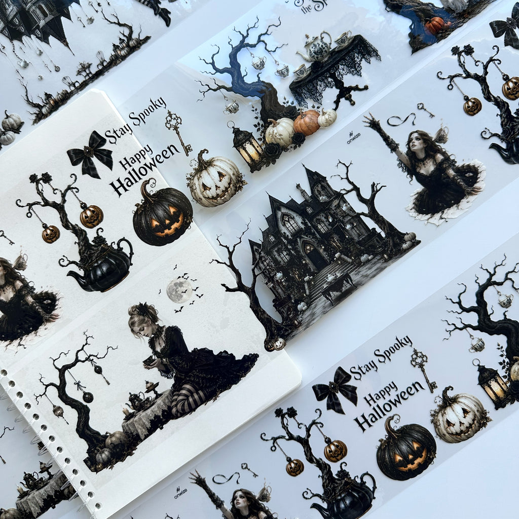 Haunted Tea Garden XL – Gothic Halloween PET Tape