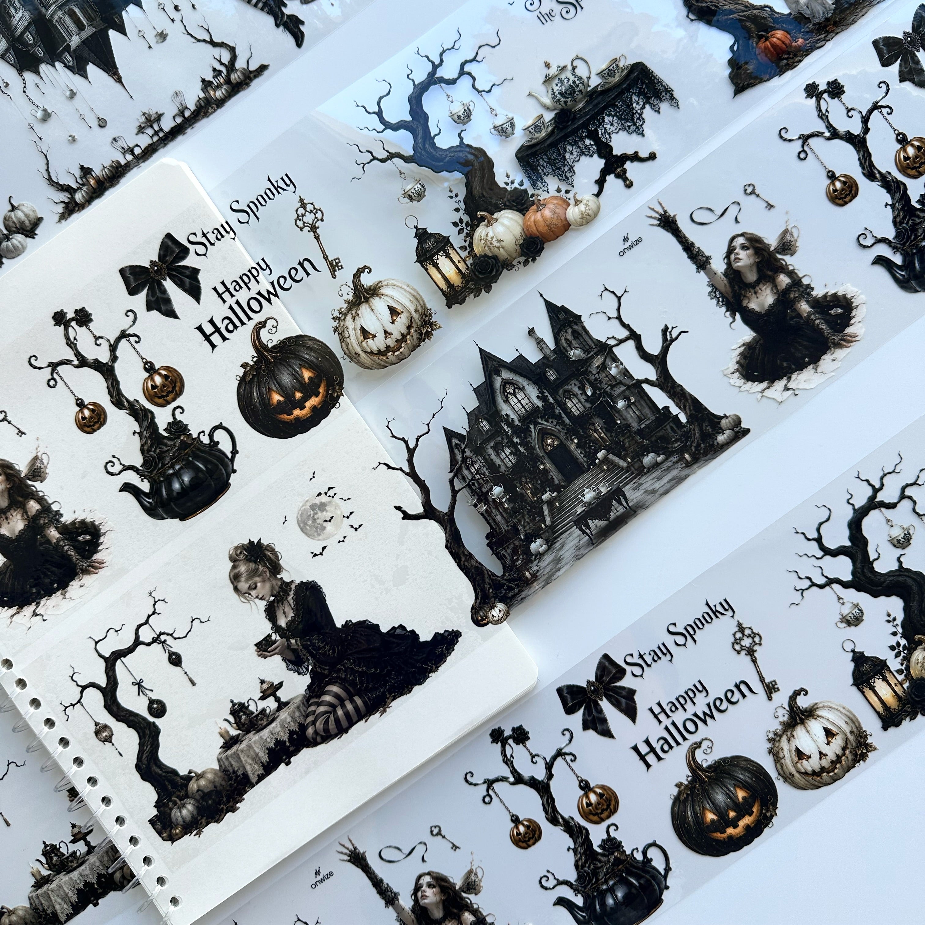 Haunted Tea Garden XL – Gothic Halloween PET Tape