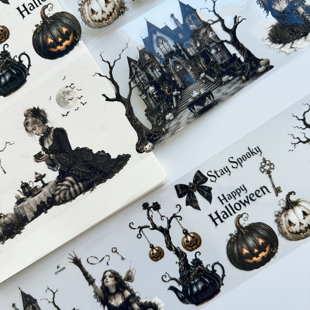Haunted Tea Garden XL – Gothic Halloween PET Tape