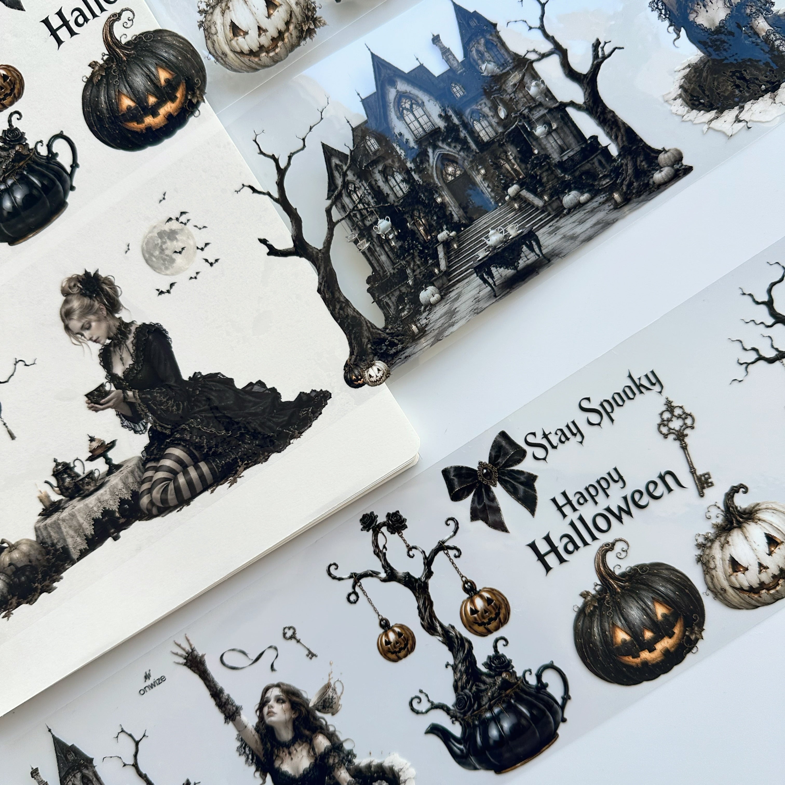 Haunted Tea Garden XL – Gothic Halloween PET Tape