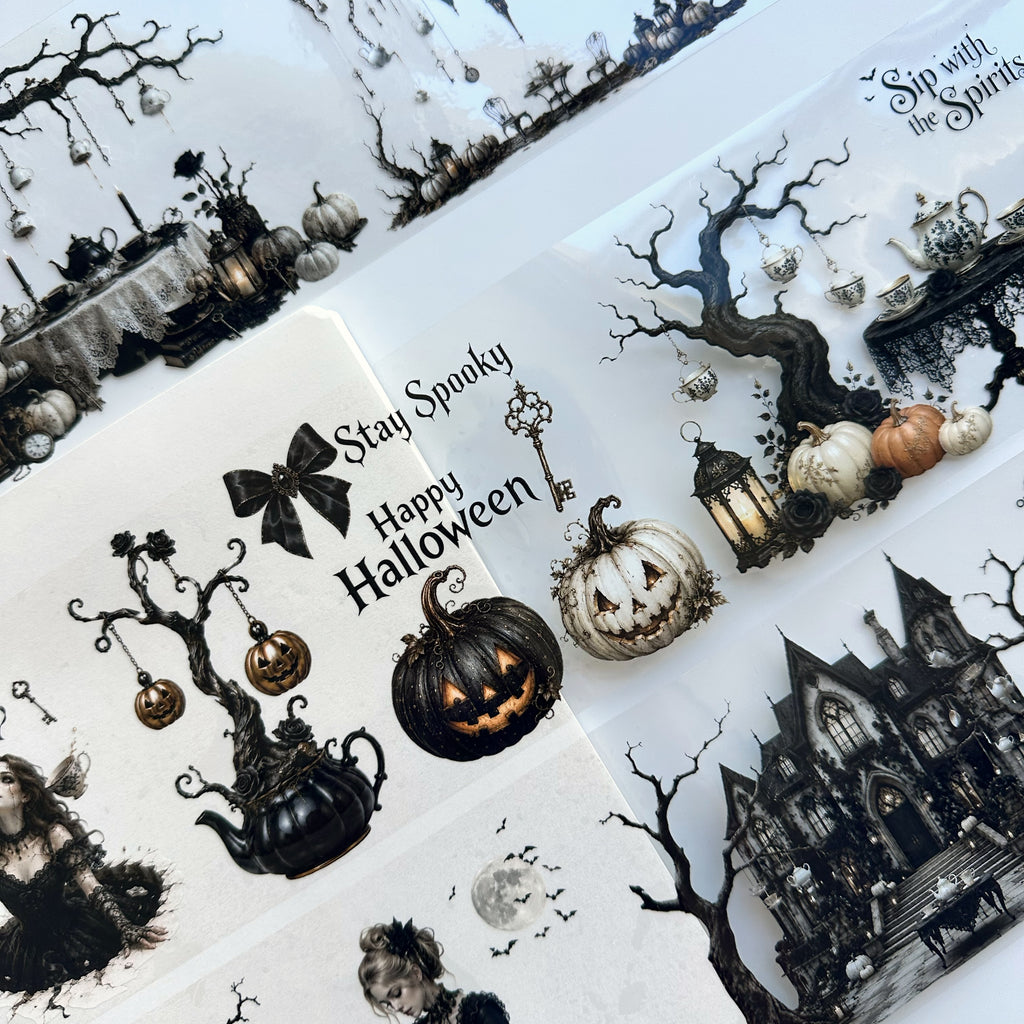 Haunted Tea Garden XL – Gothic Halloween PET Tape