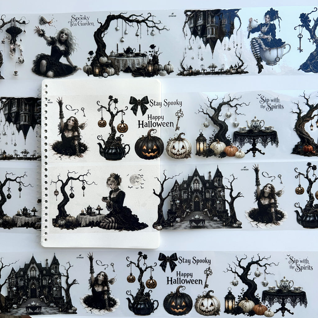 Haunted Tea Garden XL – Gothic Halloween PET Tape