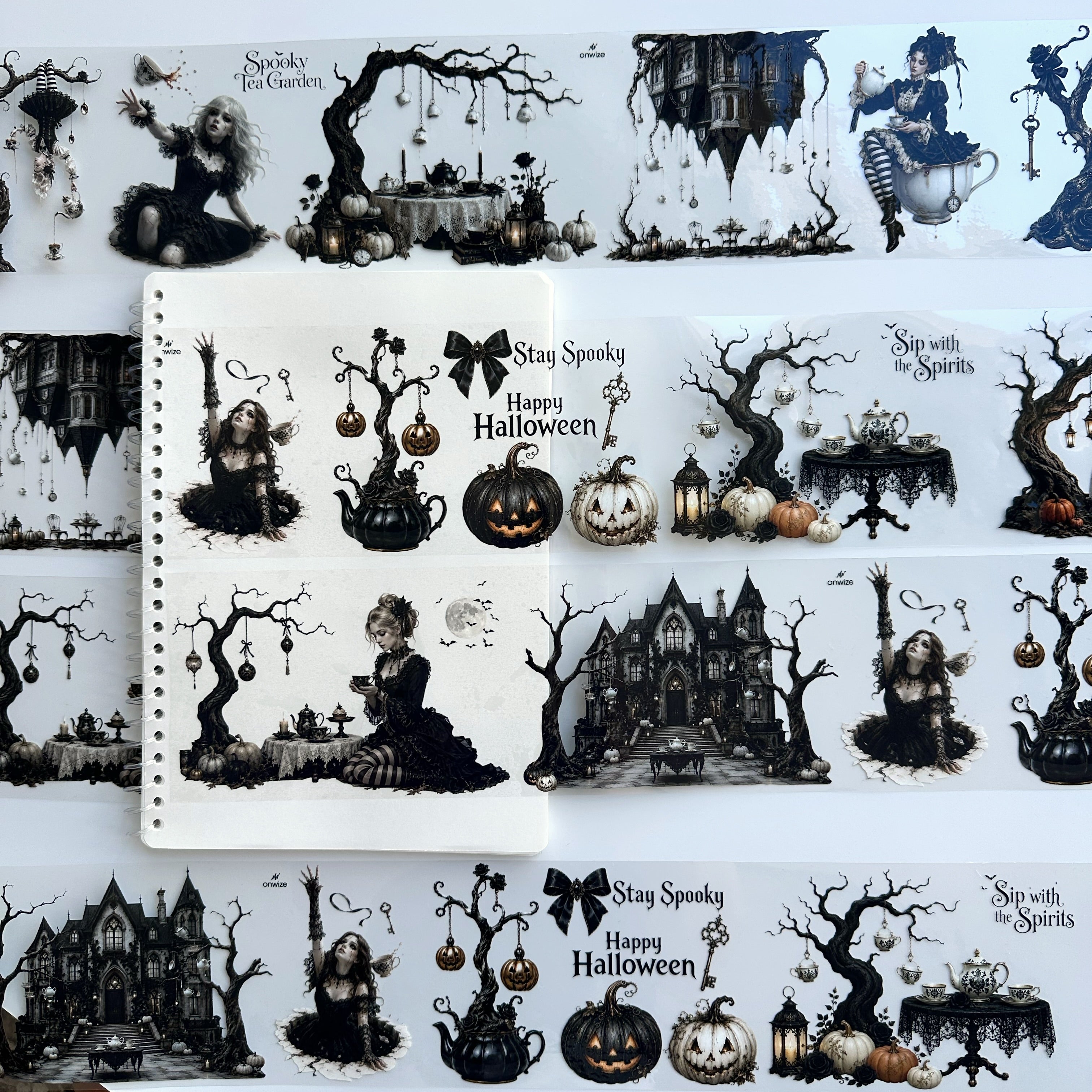 Haunted Tea Garden XL – Gothic Halloween PET Tape