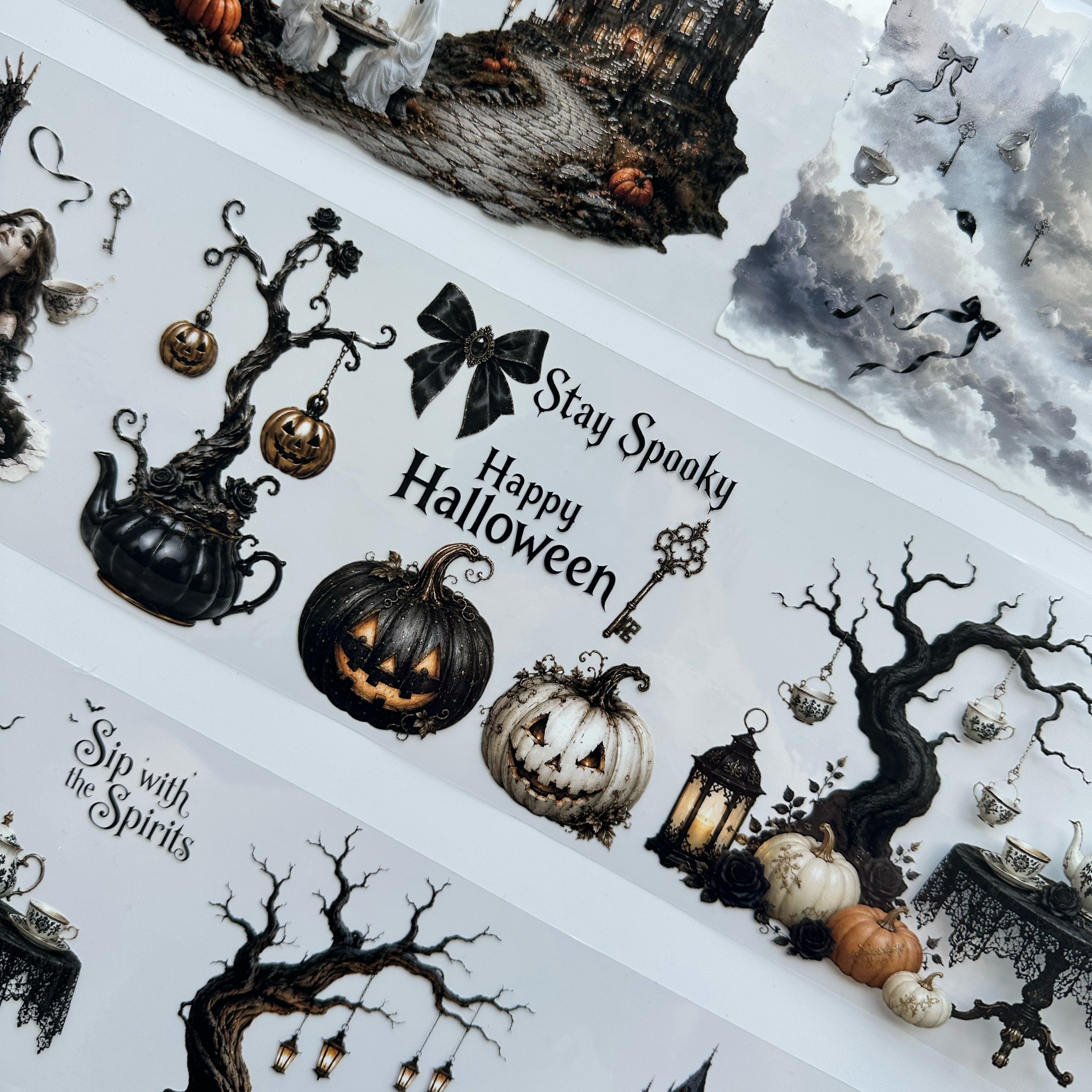 Haunted Tea Garden XL – Gothic Halloween PET Tape