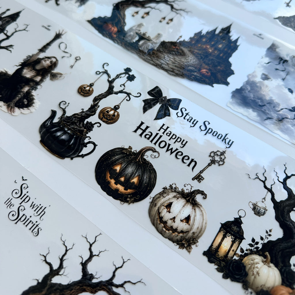 Haunted Tea Garden XL – Gothic Halloween PET Tape