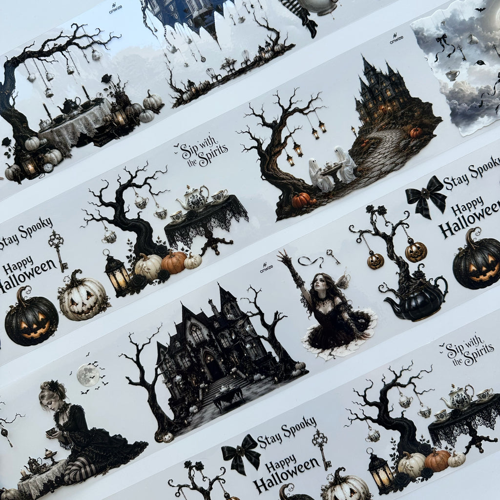 Haunted Tea Garden XL – Gothic Halloween PET Tape