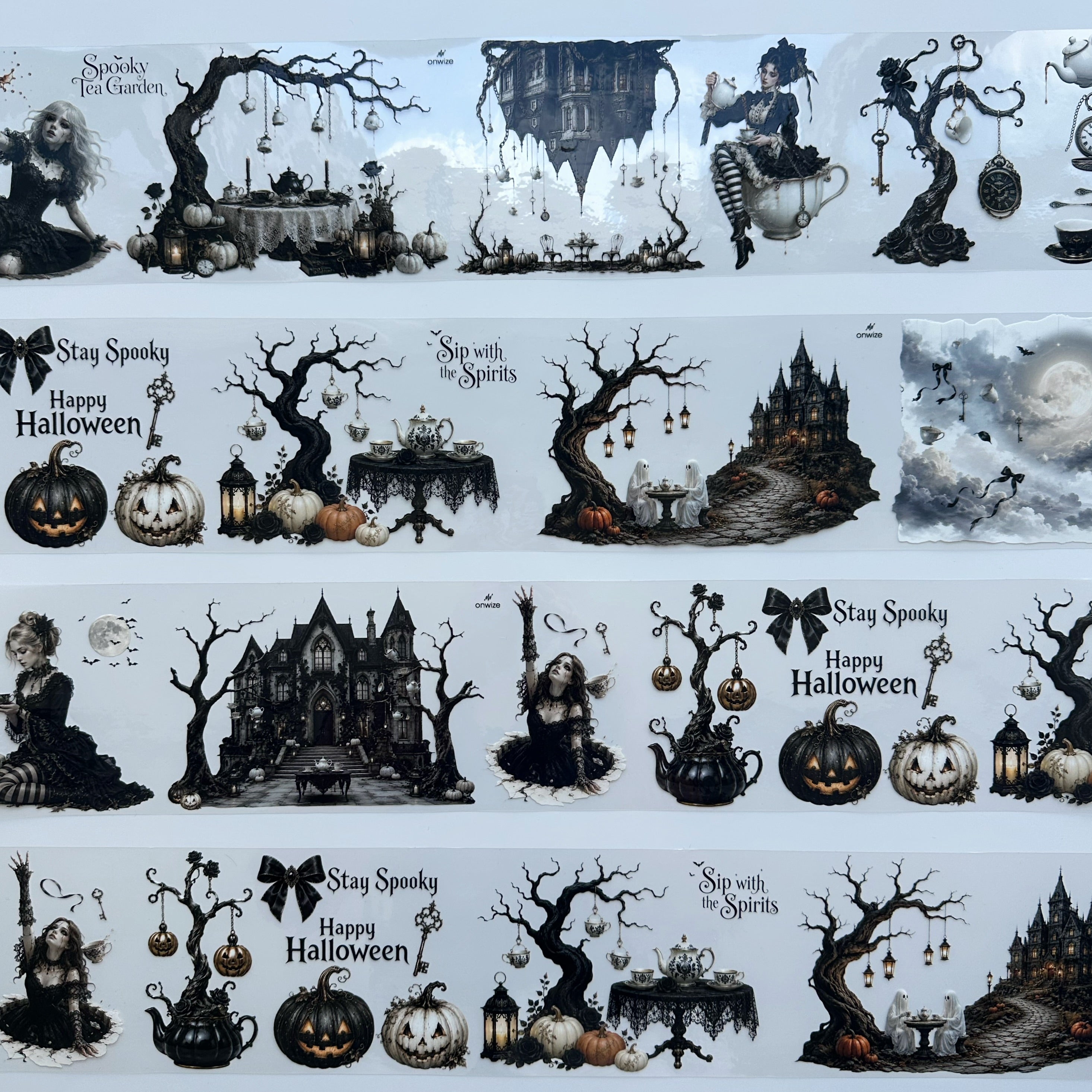 Haunted Tea Garden XL – Gothic Halloween PET Tape