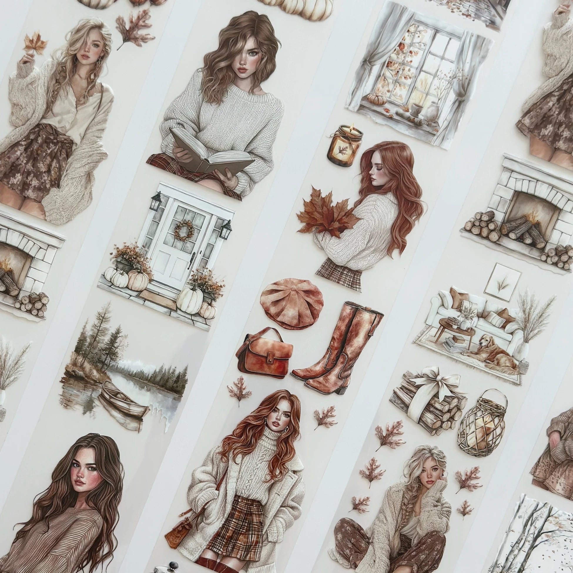 Cozy Fall Dreams PET Tape – Scrapbooking, Journaling, Decorative Craft Supplies – Tax Included – SRP143