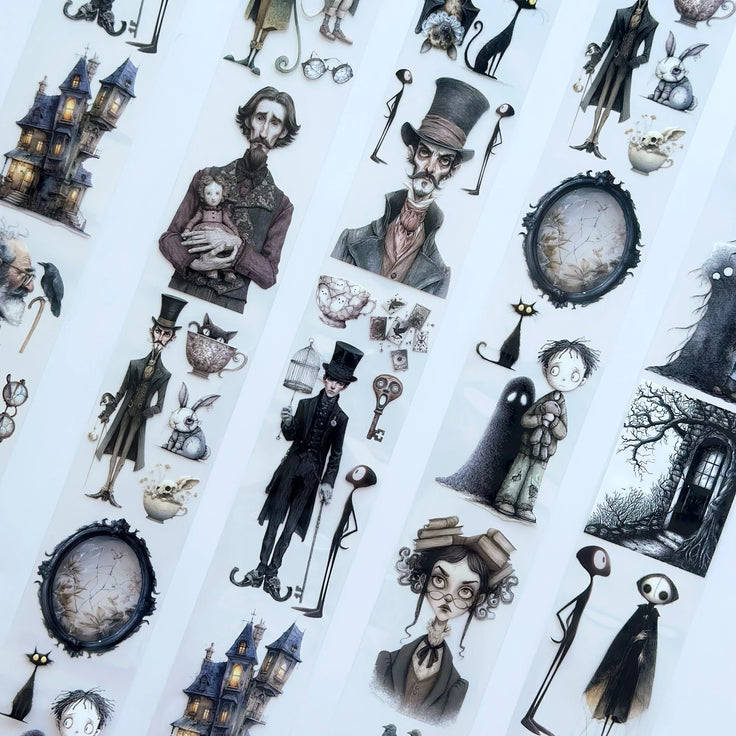 Arkamda Kim Var? PET Bant – Gotik Scrapbooking, Günlük Tutma, Korkutucu El Sanatları Malzemeleri – Vergi Dahil – SRP149