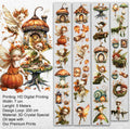 Fairy Dust Oil PET Tape – Autumn Forest Fairy Scrapbook Roll – Whimsical 7cm Sticker – SRP133