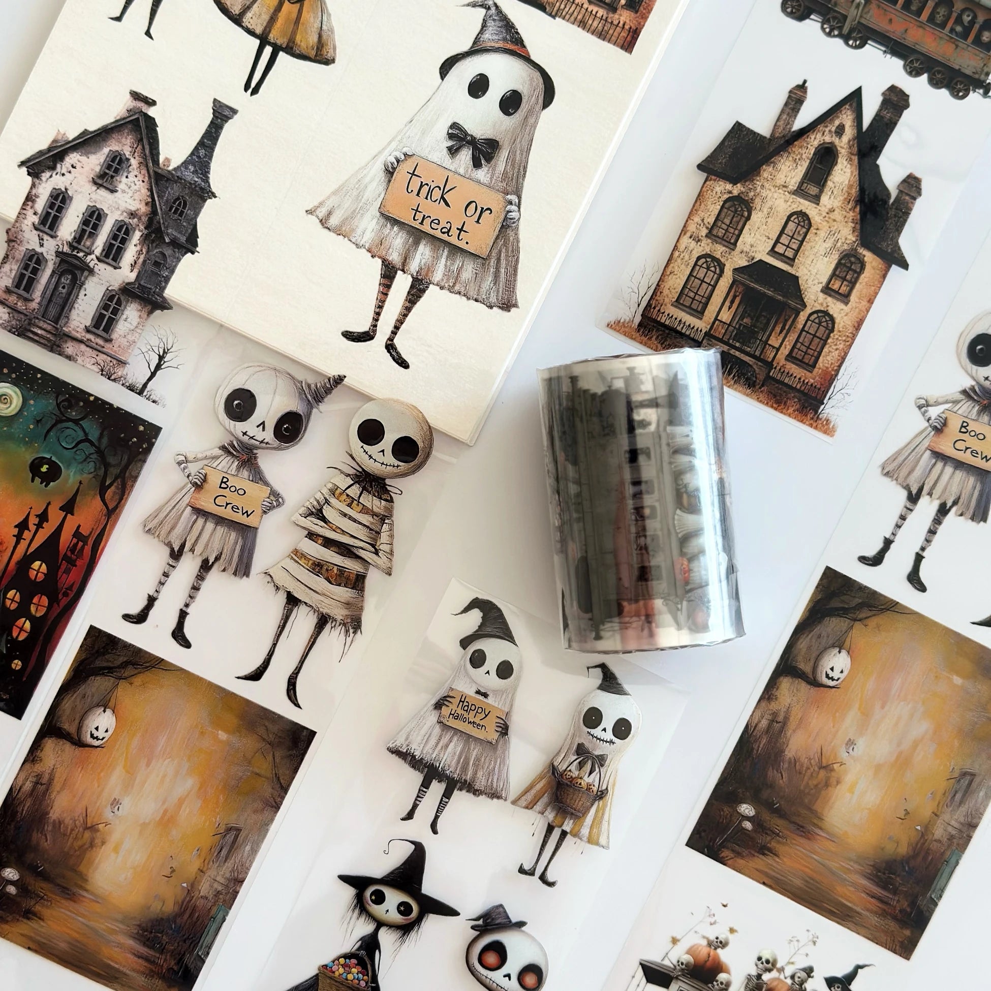 Happy Halloween PET Tape – Scrapbooking, Journaling, Spooky Craft Supplies – Tax Included – SRP150