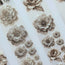 Tone of Silence Oil PET Tape – Neutral Floral Woman Sticker Roll – 6cm Minimal Aesthetic – SRP137