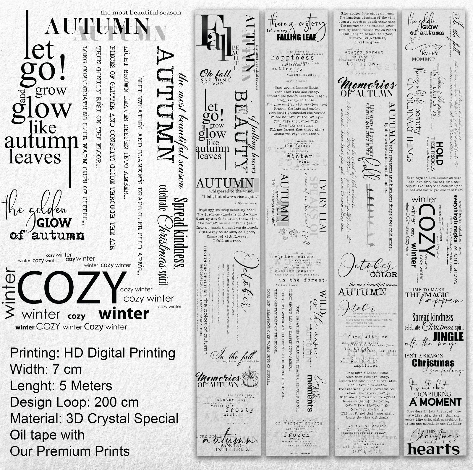 Unsent Notes PET Tape – Scrapbooking, Journaling, Quote Decorative Tape – Tax Included – SRP157