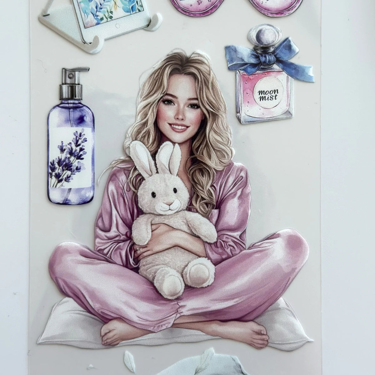 Yastık Savaşı Kızları PET Yağlı Bant – Pijama Partisi Estetiği Albüm Rulosu – Rahat Gece Atmosferi – SRP131