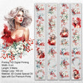 Frozen Red Beauty - 3D Crystal Oil Tape