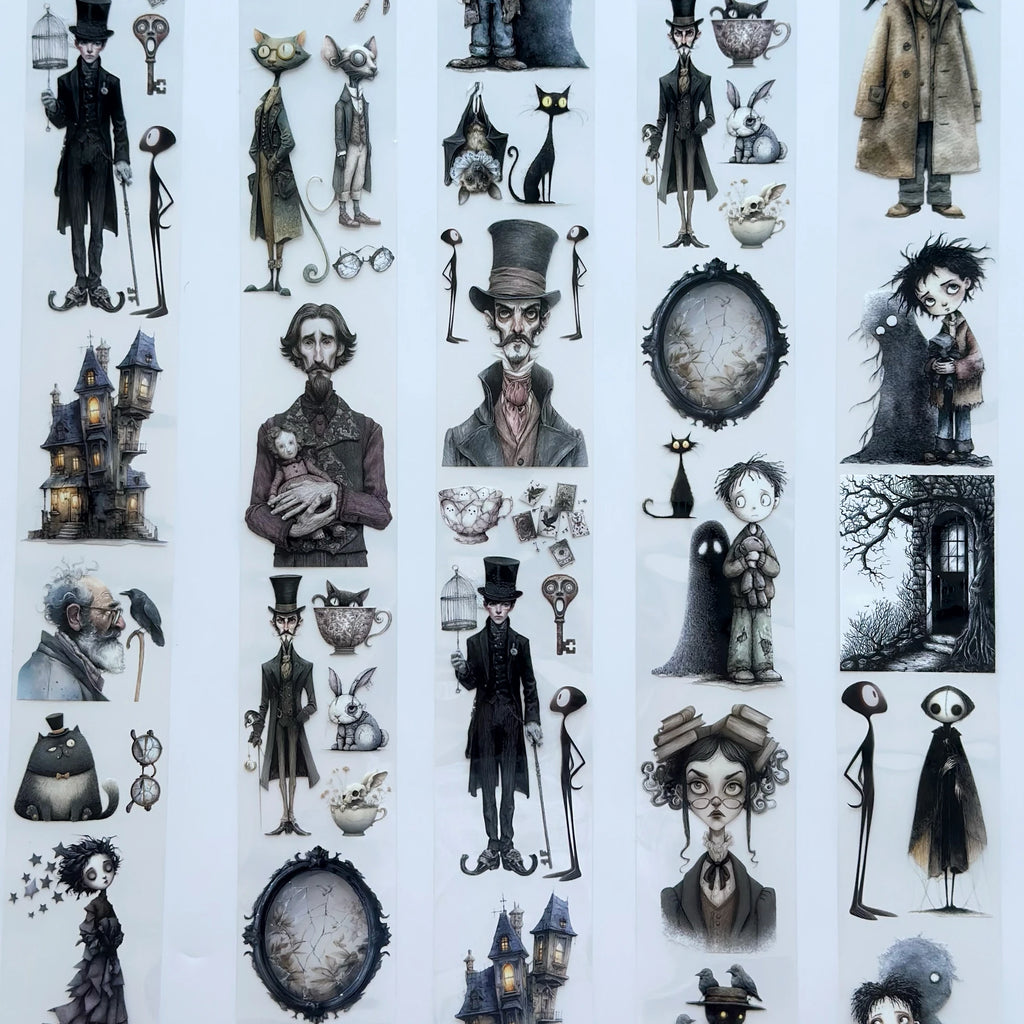 Who is Behind Me? PET Tape – Gothic Scrapbooking, Journaling, Spooky Craft Supplies – Tax Included – SRP149