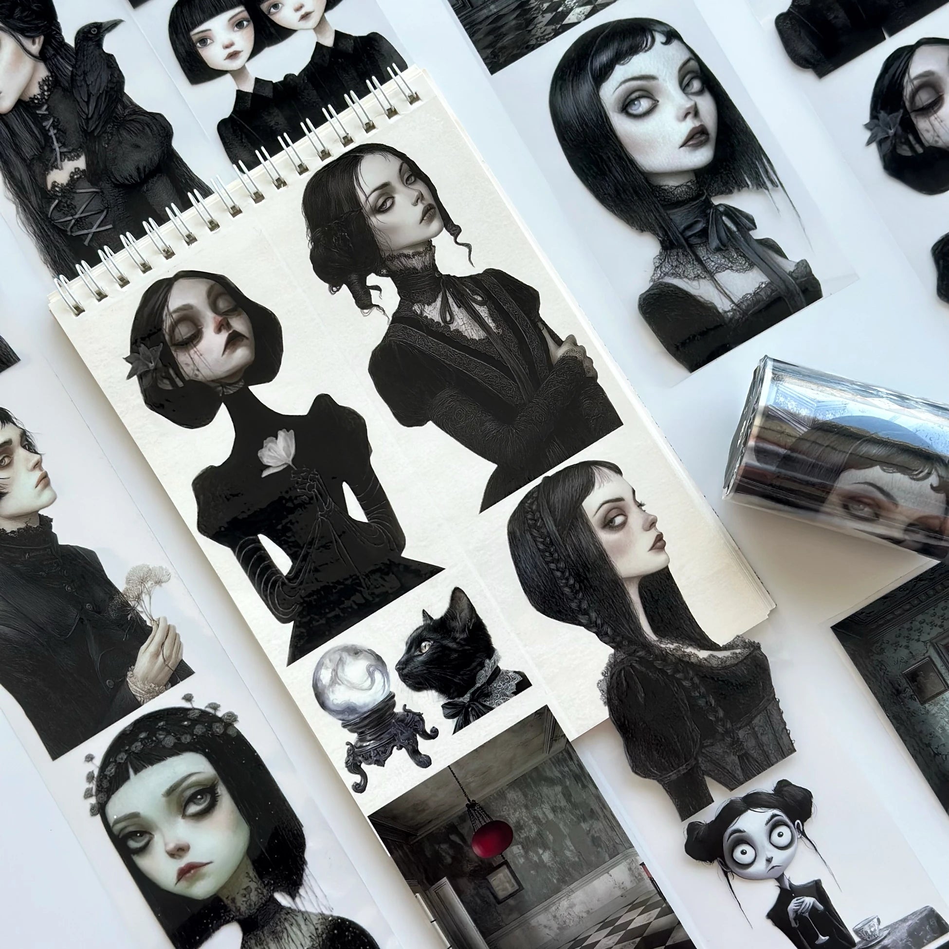 Red Room PET Tape – Gothic Scrapbooking, Journaling, Dark Aesthetic Craft – Tax Included – SRP148