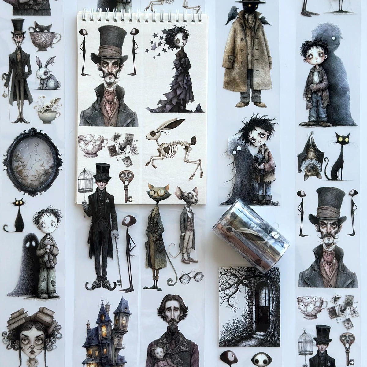 Arkamda Kim Var? PET Bant – Gotik Scrapbooking, Günlük Tutma, Korkutucu El Sanatları Malzemeleri – Vergi Dahil – SRP149