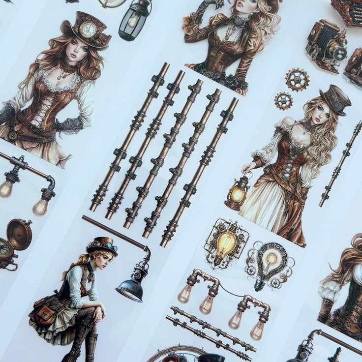Işıkların Sırrı PET Bant – Steampunk Tarzı Albüm Hazırlama, Günlük Tutma, Vintage El Sanatları – Vergi Dahil – Tavsiye Edilen Perakende Fiyatı 155