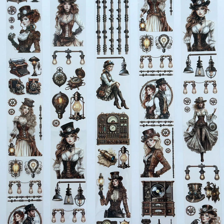 Işıkların Sırrı PET Bant – Steampunk Tarzı Albüm Hazırlama, Günlük Tutma, Vintage El Sanatları – Vergi Dahil – Tavsiye Edilen Perakende Fiyatı 155