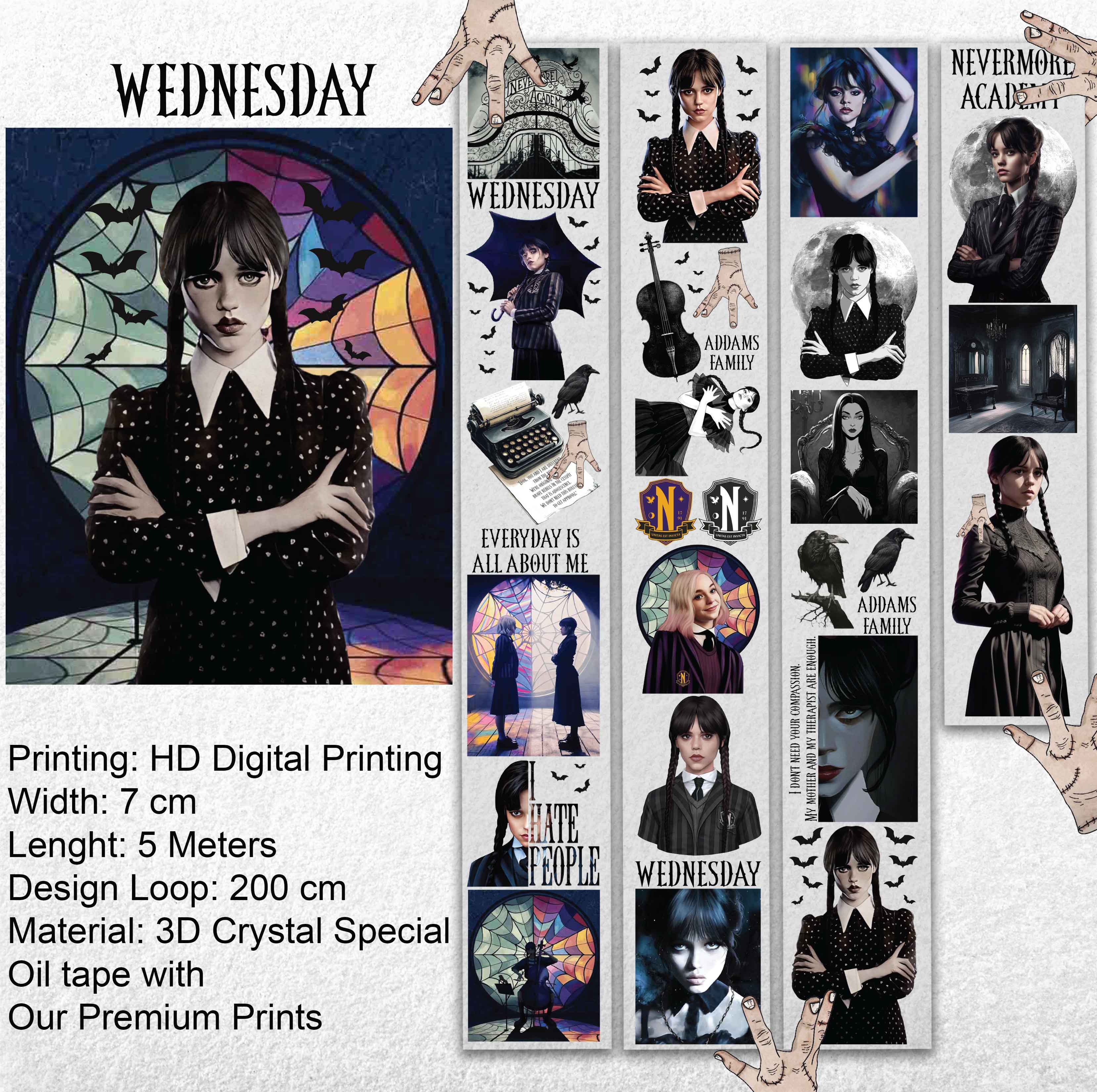 Wednesday -3D Crystal Special Oil tape