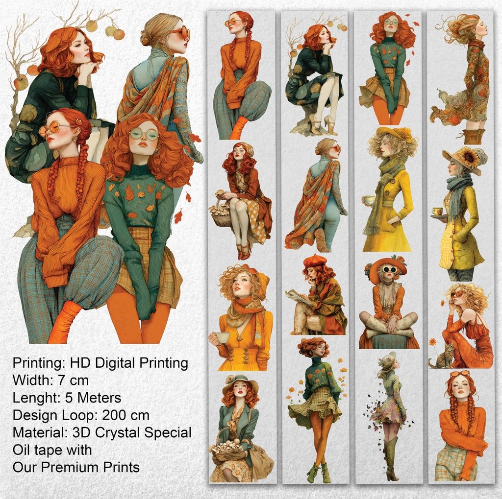 Serene Autumn PET Tape – Scrapbooking, Journaling, Decorative Craft Supplies – Tax Included – SRP147