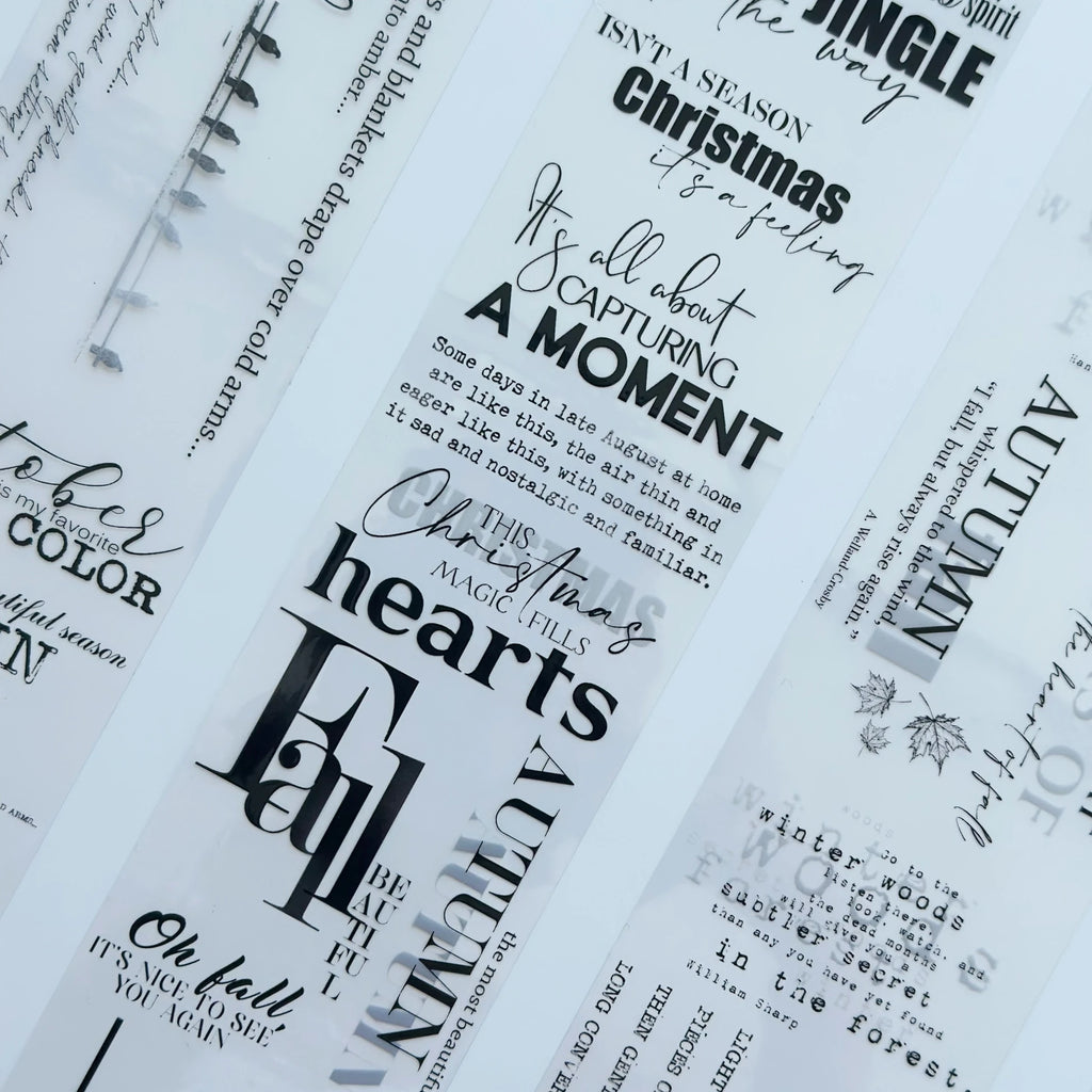 Unsent Notes PET Tape – Scrapbooking, Journaling, Quote Decorative Tape – Tax Included – SRP157