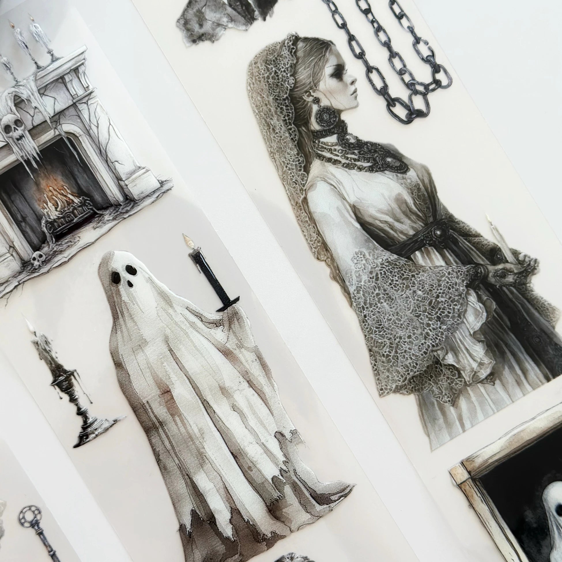 Voices in the Mansion PET Tape – Gothic Scrapbooking, Haunted Journaling, Spooky Crafts – Tax Included – SRP151